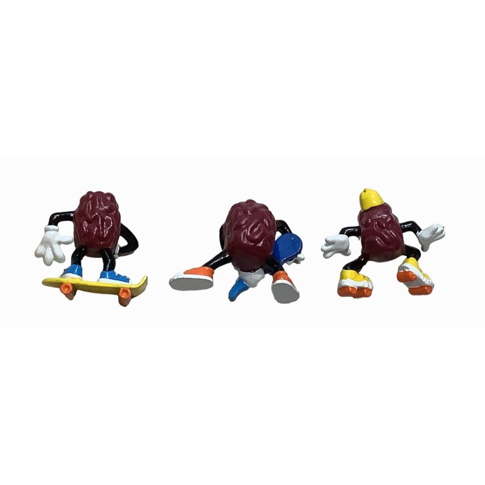 1988 Applause California Raisins Figurines Roller State Skateboard Guitar Player - Picture 7 of 7